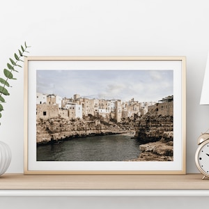 Italy Photography, Italy Print, Polignano, Wall Art Print, Photography Prints, Wall Decor, Italy, Home Decor, Italian Village, Living Room