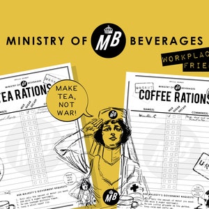 Cartões de racionamento de chá e café PDF