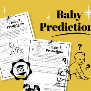 Carte de prédiction de bébé PDF