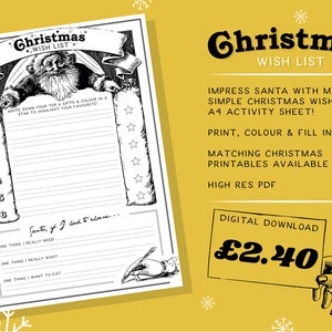 Weihnachtswunschliste PDF