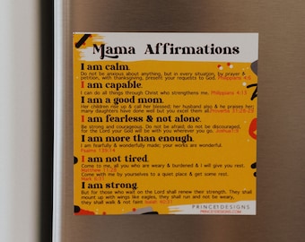 Bible verse magnets,inspirational magnets,daily affirmations for mom,mom care package,I am enough, bible quote gift for mom