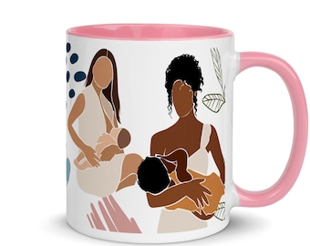 lactation consultant mug, black lactation consultant mug  gift for lactation consultant,I support breastfeeding ,lactation educator gift