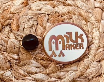 milk maker pin, lactivist enamel pin,breastfeed baby pin,breastfeeding milestone,pins for backpacks