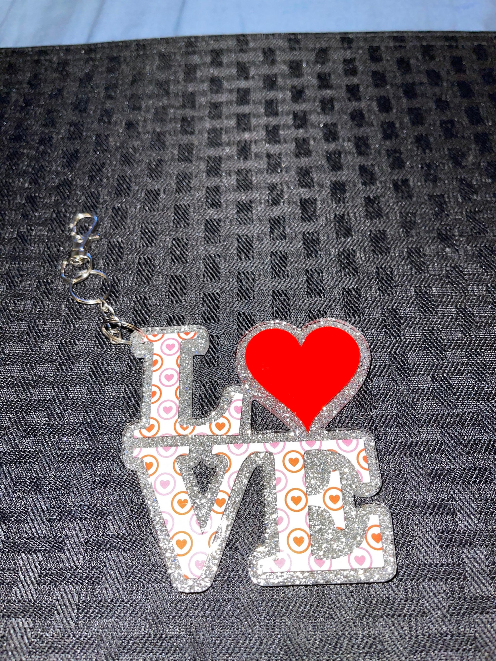 Personalized Valentines keychain | Etsy