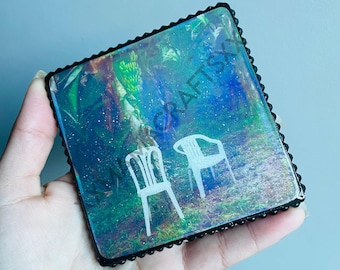 Las Sillas Coaster, dTmF, Ceramic Coasters, Puerto Rico