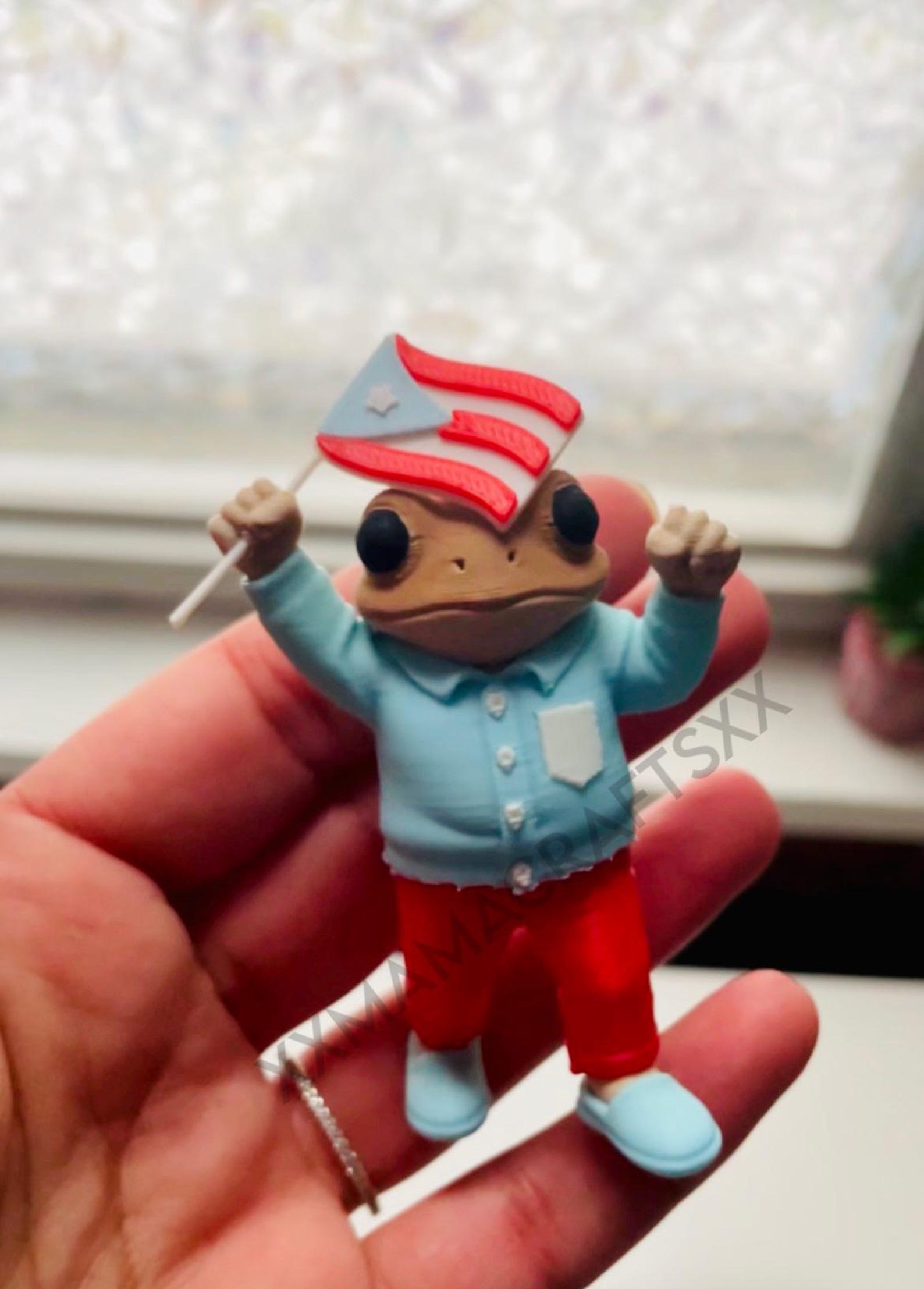Puerto Rico Flag, Sapo, Pava Hat