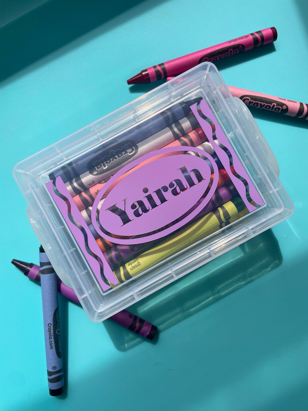 Crayon Box Personalized Crayons Back to School School Etsy