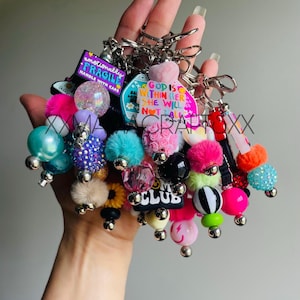 Gentle Reminders, Beaded Keychains, Silicone Beads, Focal Beads, Gift Ideas, Tumbler Charms, Bookbag Charms, Zipper Pulls