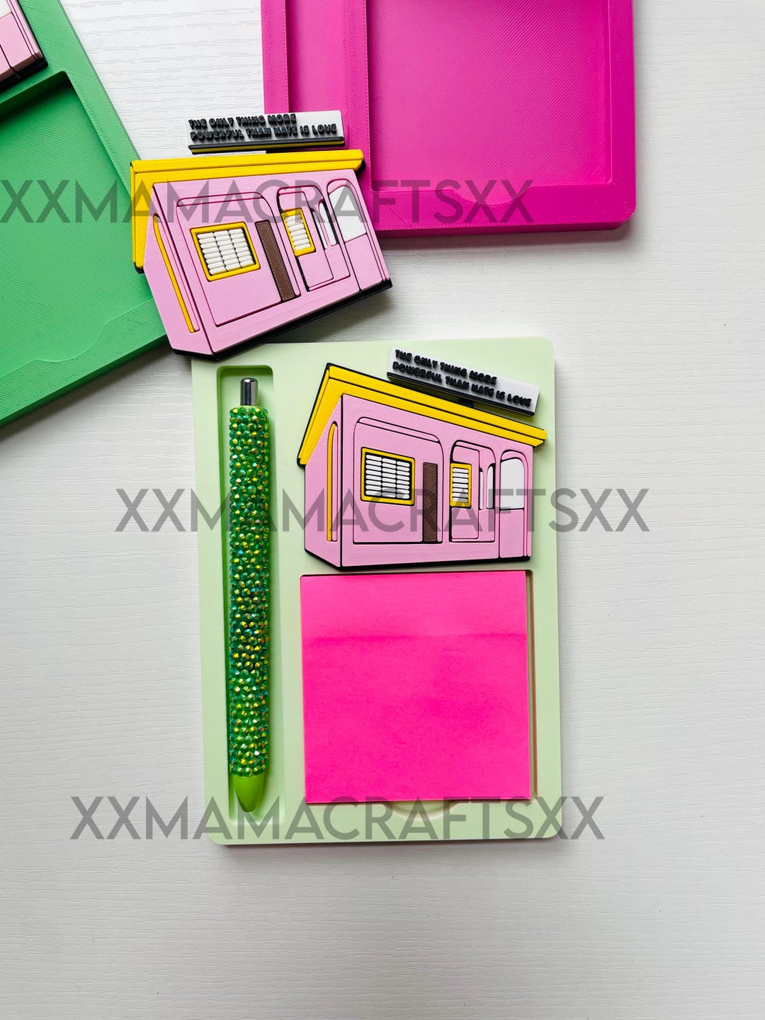 Puerto Rico House Sticky Notepad Holder, Desk Accessories, 3D Sticky ...
