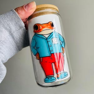 Sapo Concho Glass Can: Puerto Rico, Bad Bunny - Boricua