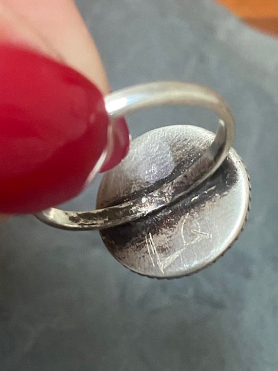 Webbed Cloud Mountain Turquoise and Sterling Silv… - image 7