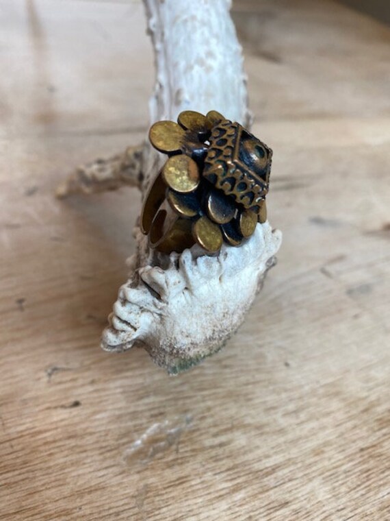 Pentti Sarpaneva Brass Anodized Metal Ring Finlan… - image 4