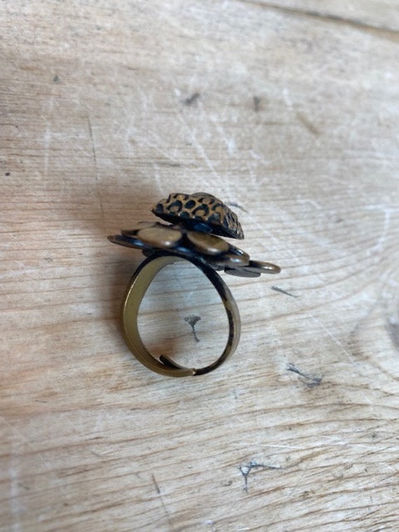 Pentti Sarpaneva Brass Anodized Metal Ring Finlan… - image 9