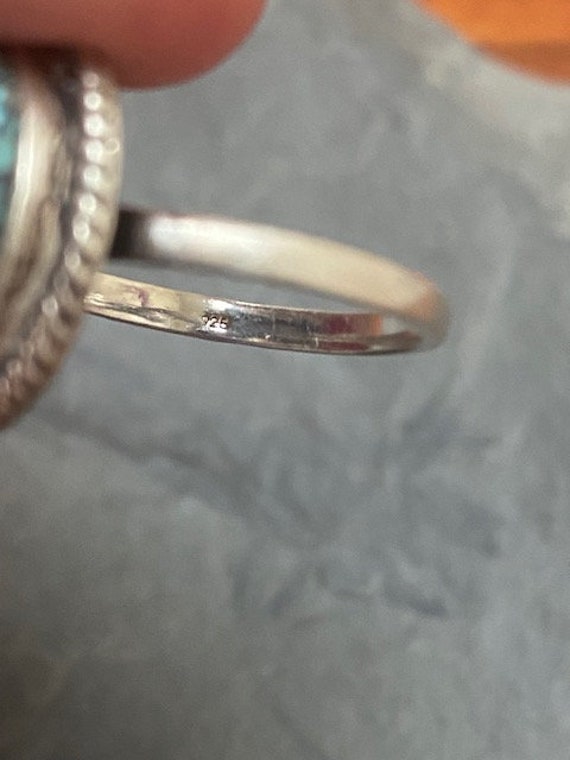 Webbed Cloud Mountain Turquoise and Sterling Silv… - image 8