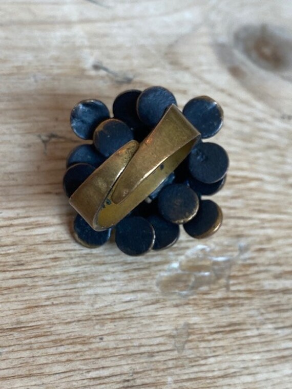 Pentti Sarpaneva Brass Anodized Metal Ring Finlan… - image 6