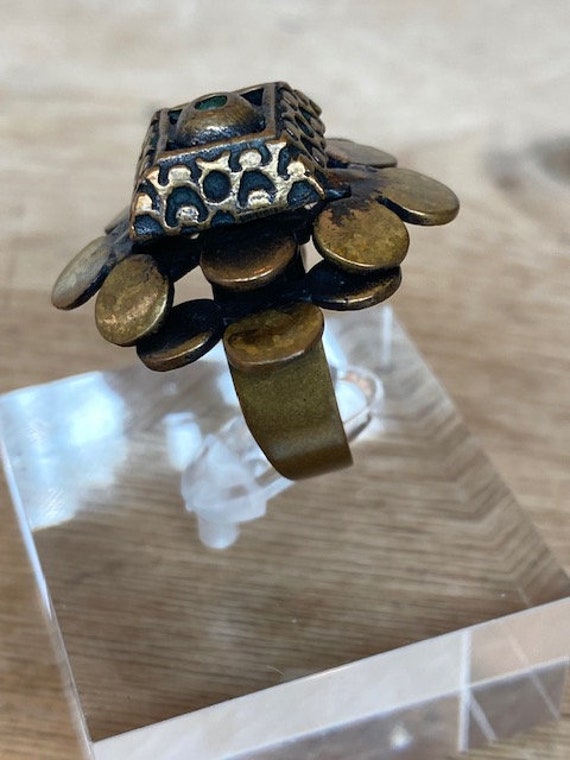 Pentti Sarpaneva Brass Anodized Metal Ring Finlan… - image 5