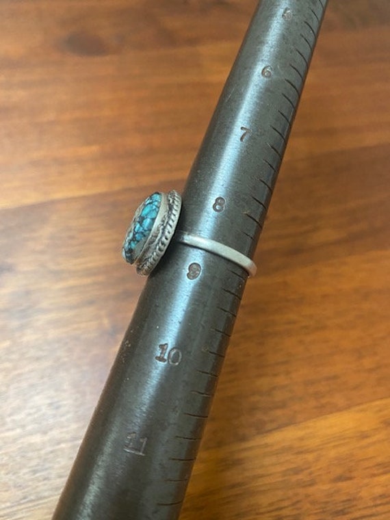 Webbed Cloud Mountain Turquoise and Sterling Silv… - image 9