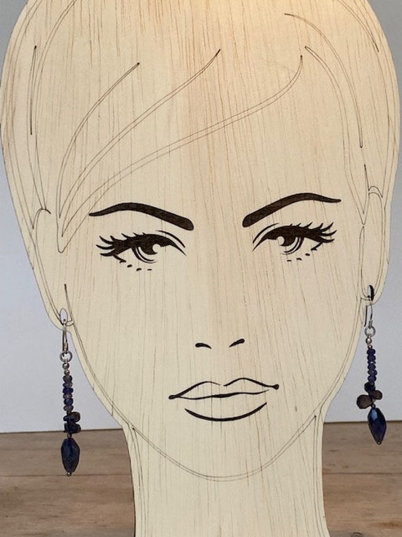 Handmade Sterling Silver Amethyst Dangle Earrings… - image 3