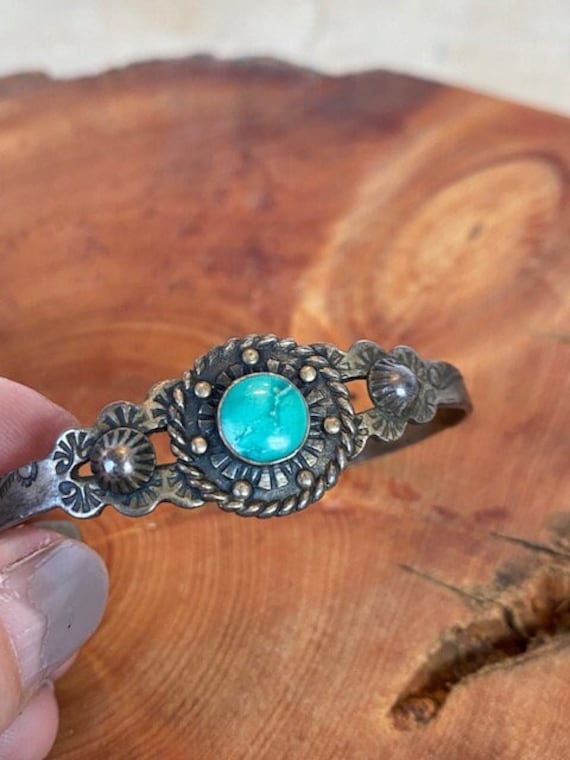 Bell Trading Post Sterling Silver and Turquoise C… - image 1