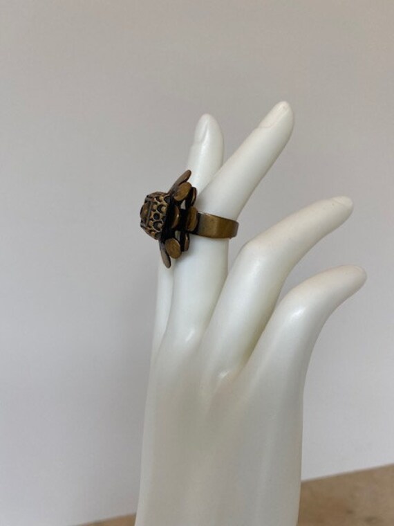 Pentti Sarpaneva Brass Anodized Metal Ring Finlan… - image 7