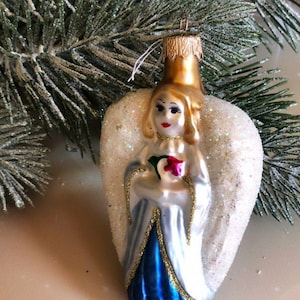 Weihnachten Glasschmuck,Mundgeblasene handbemalte Glasfigur,Weihnachtsgeschenk,Weihnachtsbaumglasschmuck,Weihnachten 2021