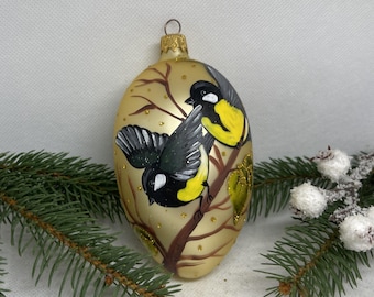 Osterei Christbaumschmuck handgemacht xtmas Dekoration Glas Ornamente Winter deko, Geschenkideen, Feiertagsdeko, Weihnachten 2025