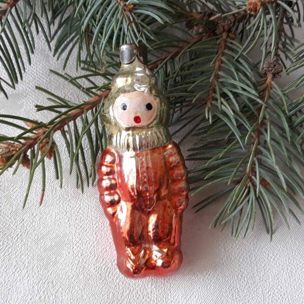 Cosmonaut Antique glass Christmas glass ornament,1950s christmas decotation, Christmas glass ornaments, Soviet christmas ornaments