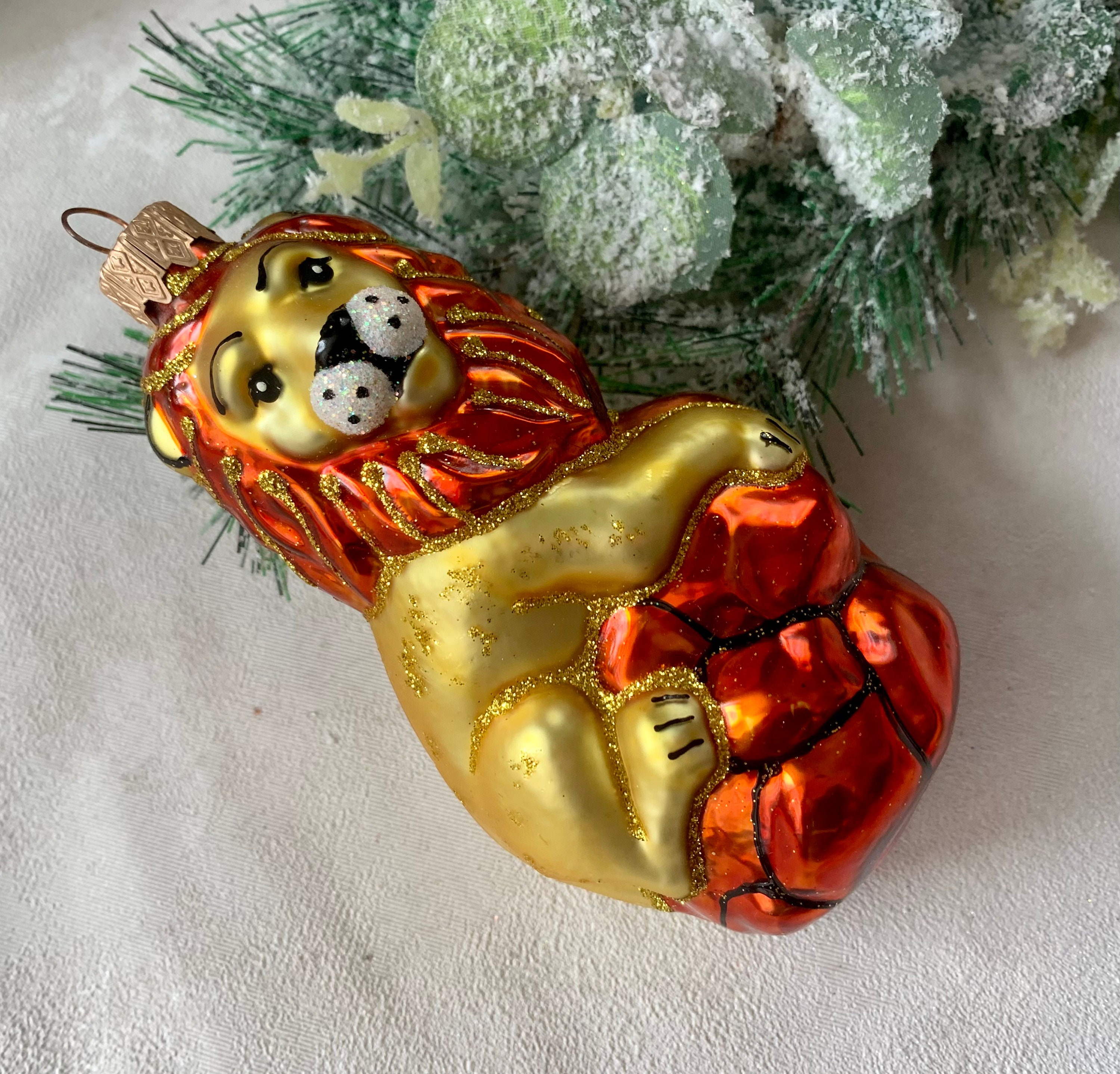 LION Glass Christmas Ornament Gift ideasChristmas giftBlown Etsy