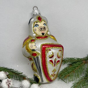 Stier Weihnachtsschmuck, Mundgeblasener Glasschmuck, handgefertigter Christbaumschmuck, Weihnachten 2025, Geschenk Weihnachten