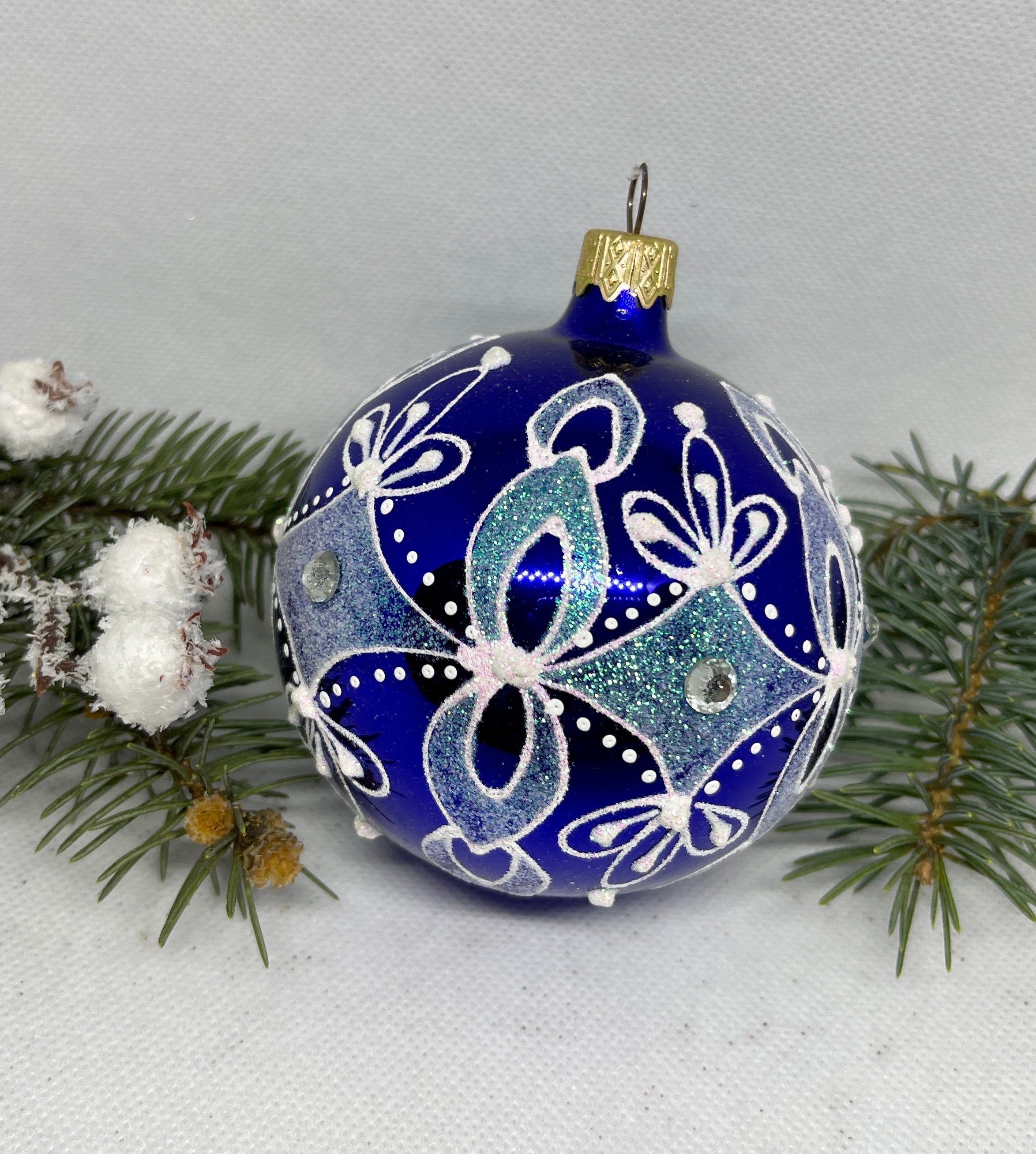 クリスマス飾り　吹きガラス　オーナメントボール15個【ベージュ】 クリスマス飾り 吹きガラス オーナメントボール15個【ベージュ