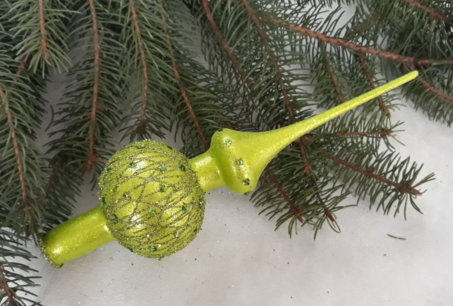 Vintage Christmas Glass Tree Topper 12 Inches Tree Topper Etsy UK