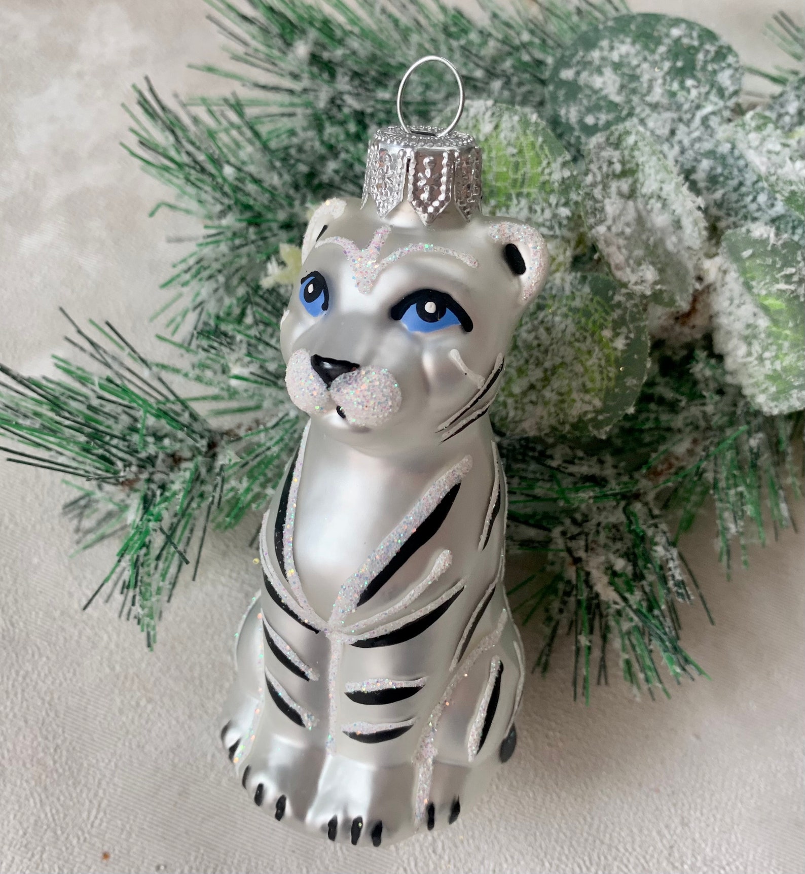 TIGER Glass Christmas Ornament Gift ideasChristmas Etsy