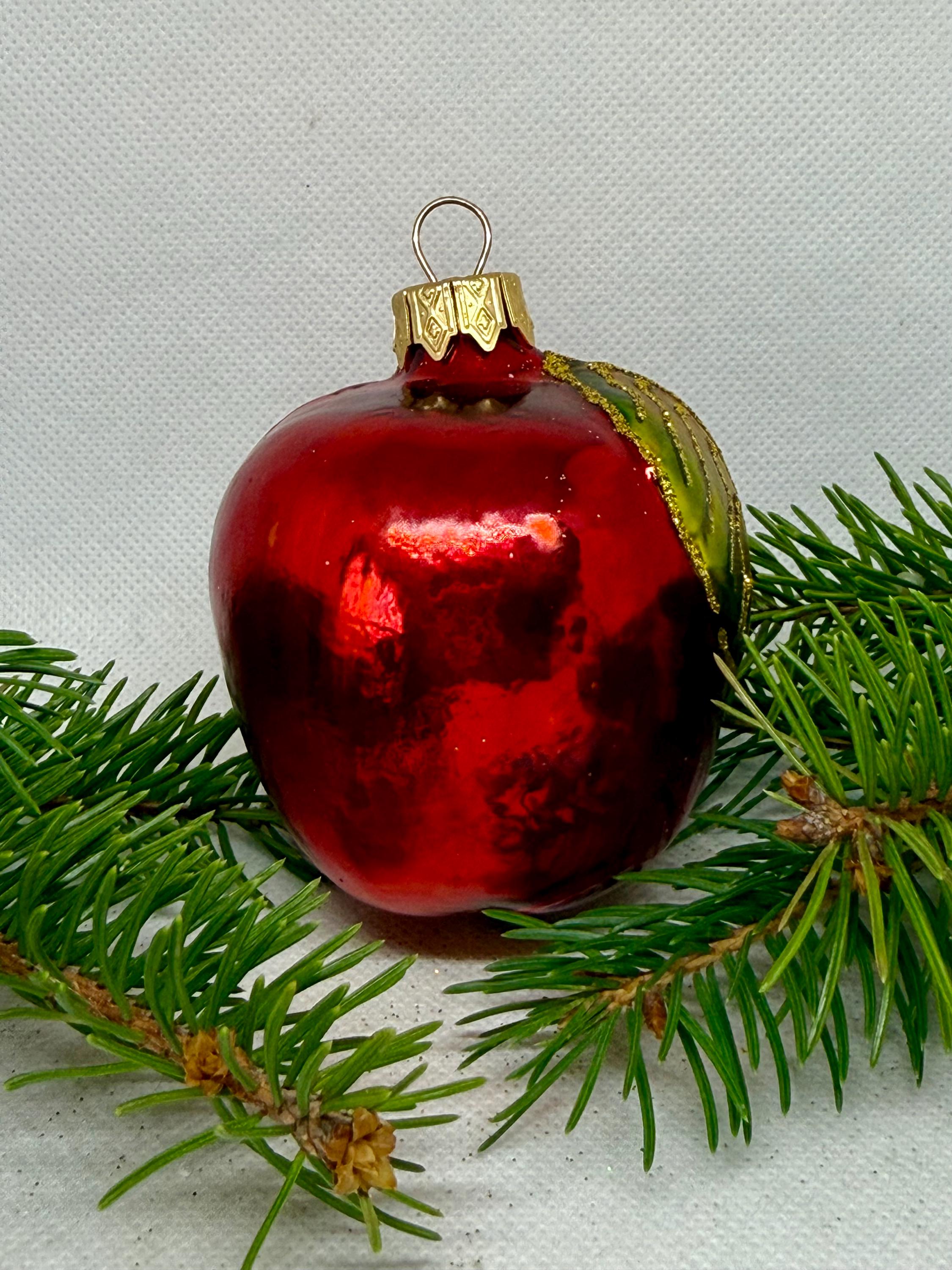 Sujet De Noël à Suspendre Personnage En Céramique Rouge Et Blanc