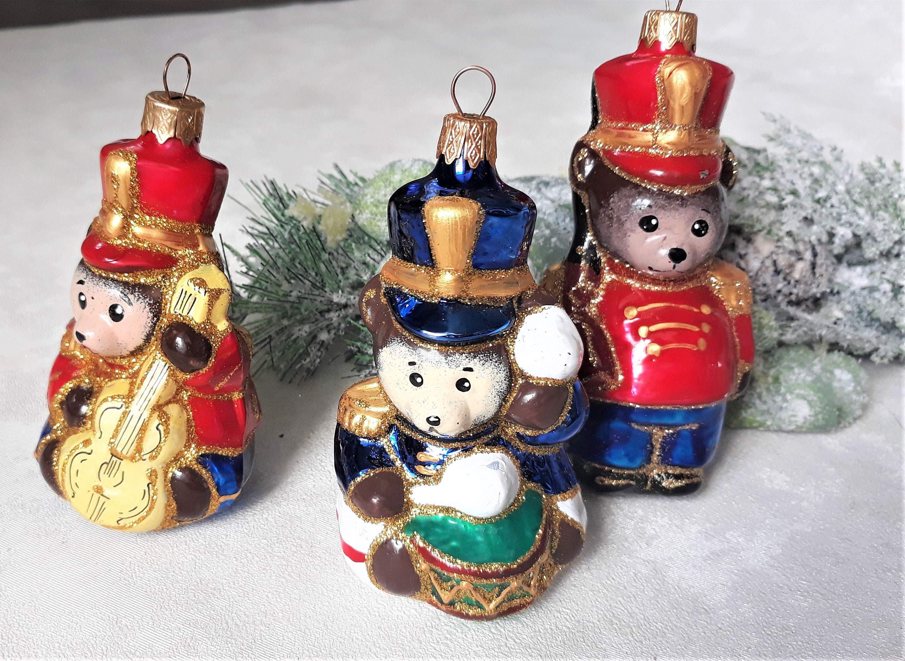 Animals set Glass Christmas Ornament Gift ideasChristmas Etsy