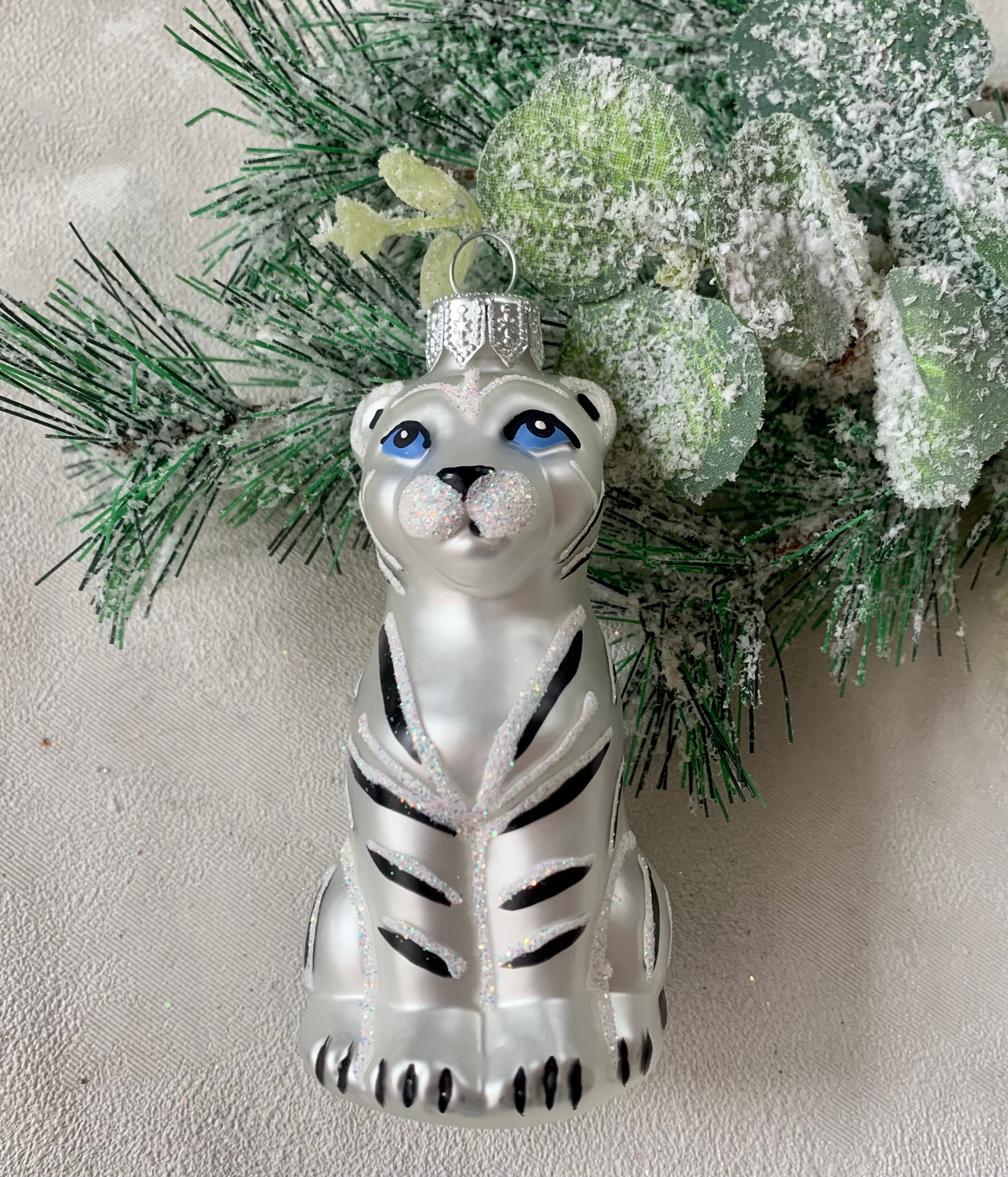 TIGER Glass Christmas Ornament Gift ideasChristmas Etsy