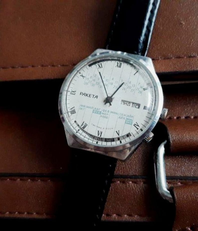 Montre soviétique Raketa , montre ancienne, montre homme, montre vintage, montre classique, montre homme, montres pour homme, montre vintage image 10