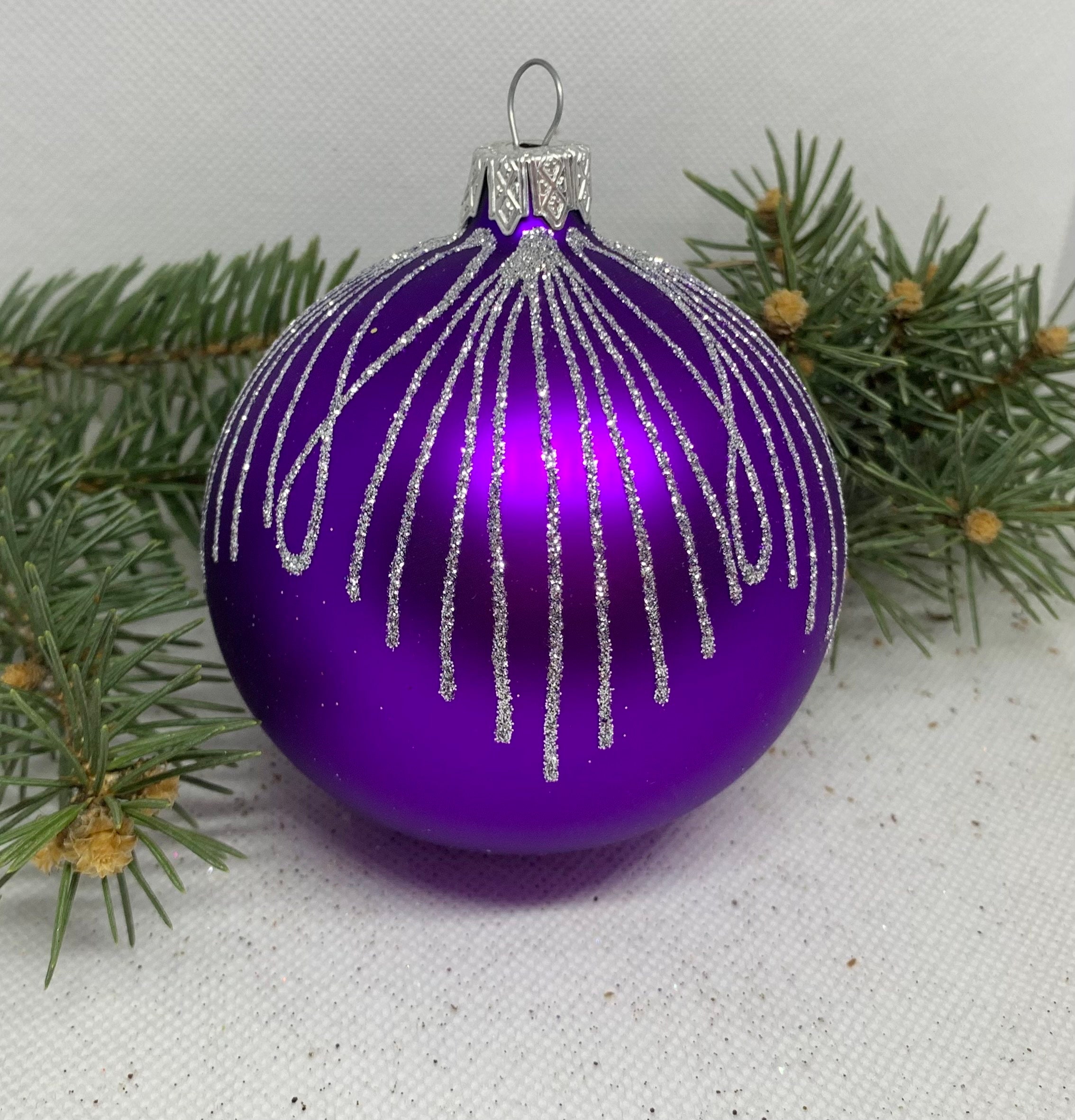 ハルモニア オーナメント ボール ハーレクイン ムラノグラス