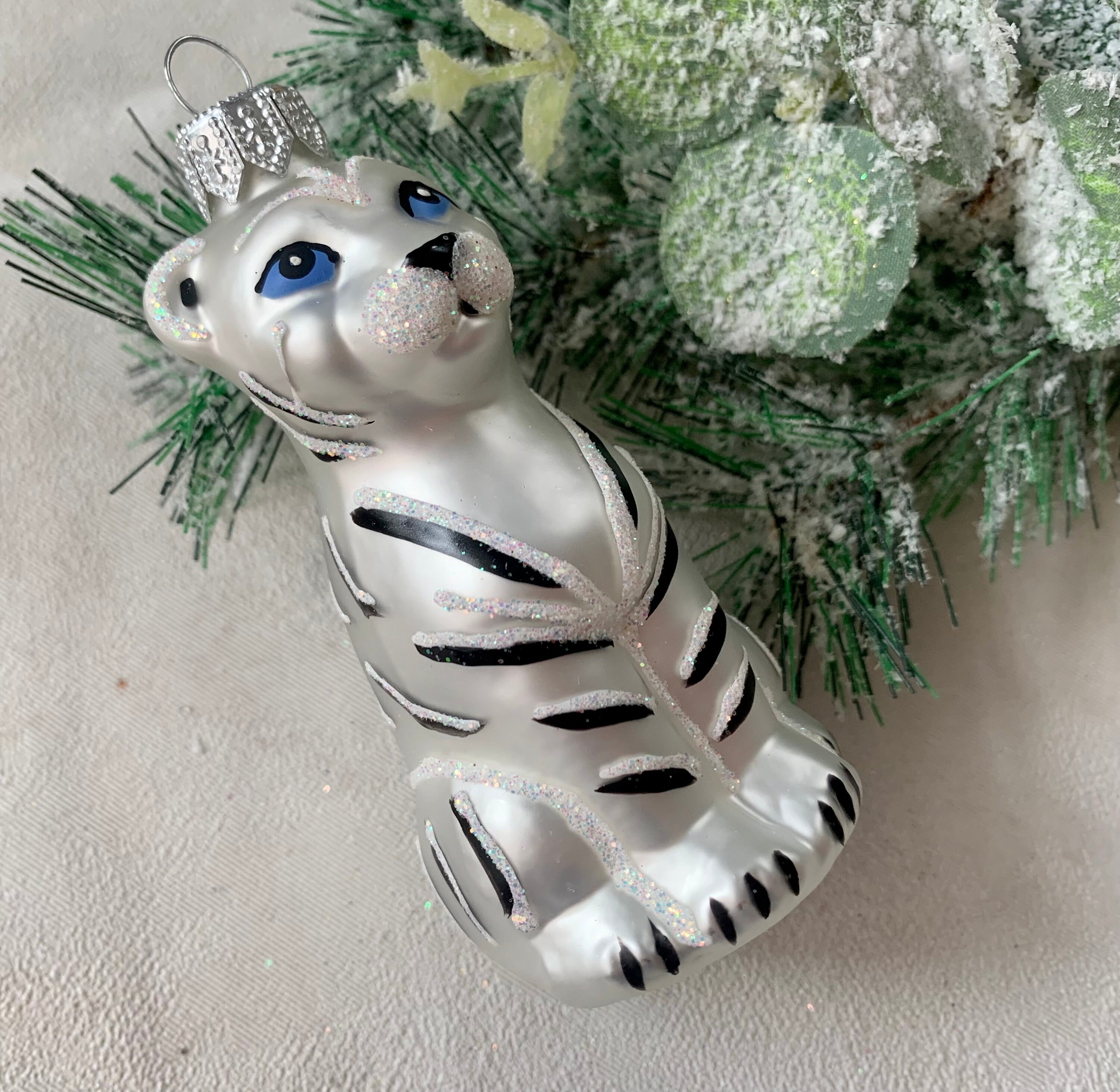 TIGER Glass Christmas Ornament Gift ideasChristmas Etsy