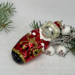 Schafe Weihnachtsanhänger, Mundgeblasener Glasschmuck, handgefertigter Glasschmuck, Weihnachten 2025, Weihnachtsgeschenk