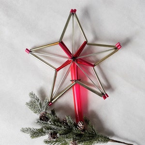 Stern-Baum-Topper 15 Zoll, Baum Topper antike Weihnachtsschmuck Ornament Baum Topper Top, Vintage Stern Topper
