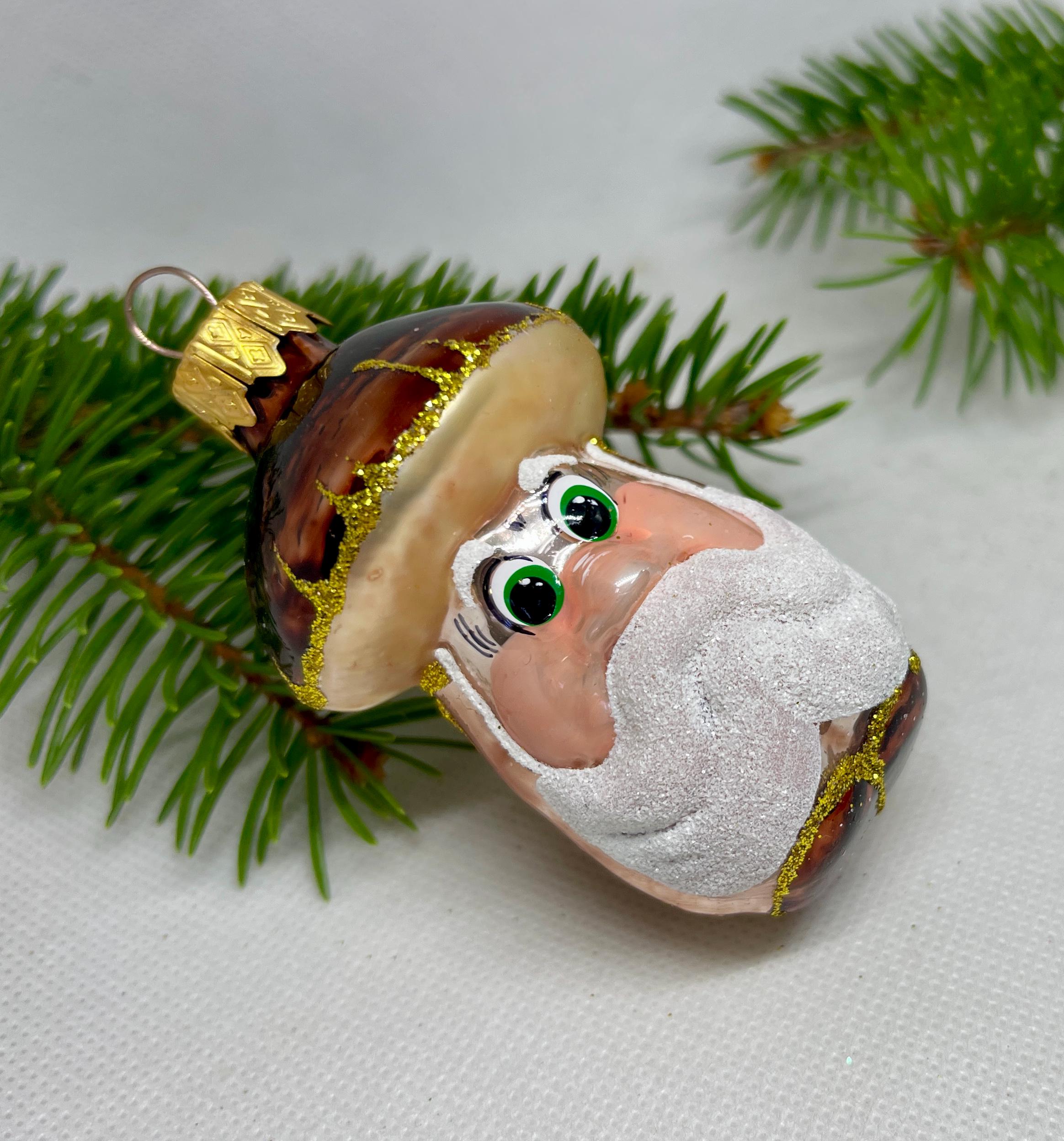 きのこのクリスマスオーナメント、ホリデーデコレーション、手作り