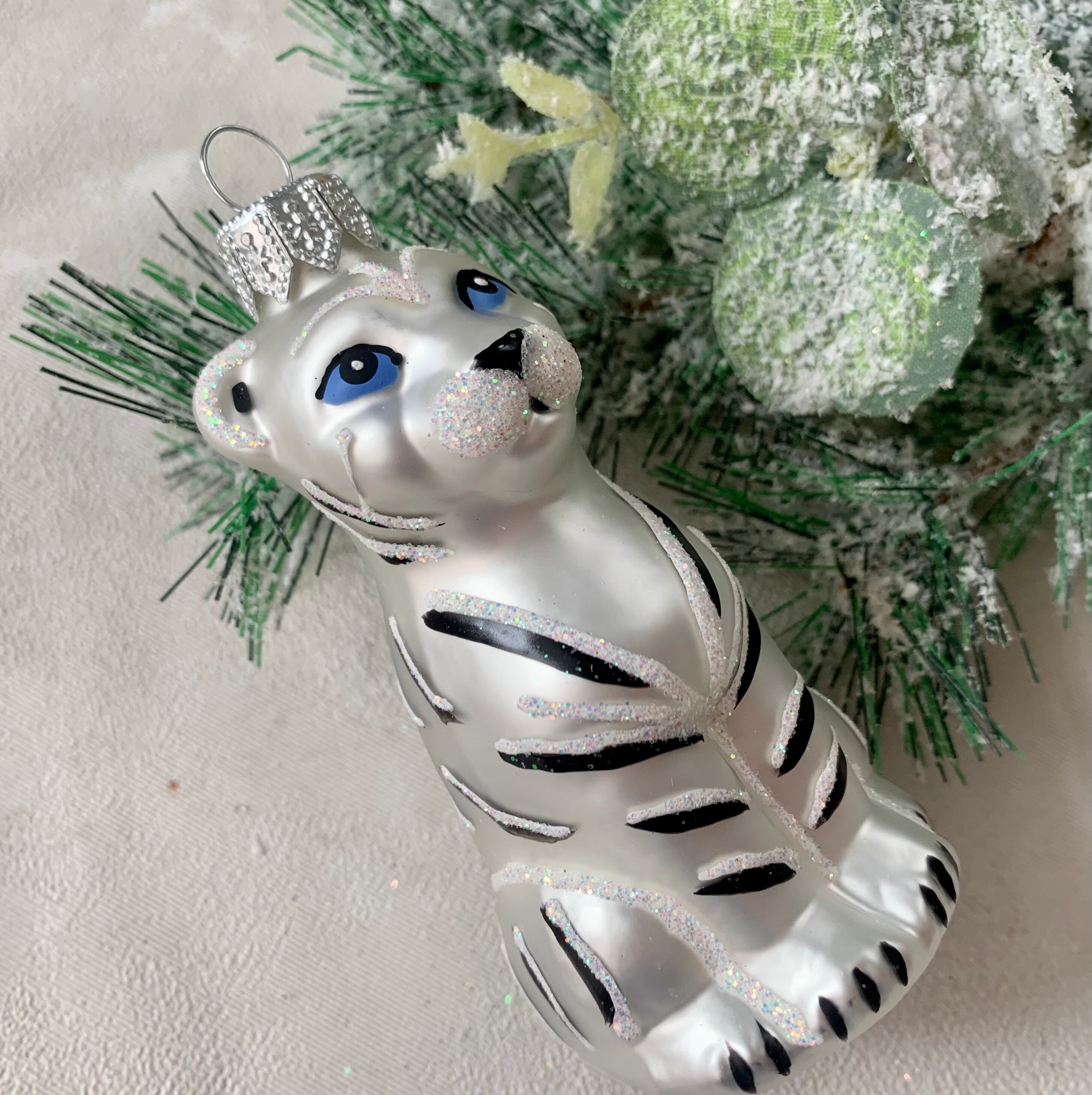 TIGER Glass Christmas Ornament Gift ideasChristmas Etsy