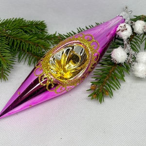 Vintage style Pink christmas ornament teacher christmas gift winter decor best friend christmas ornament 2024 glitter ornaments