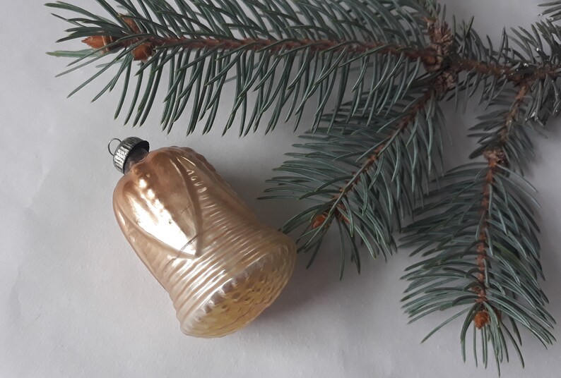 Christmas glass ornaments Soviet christmas ornaments Christmas tree Bell Antique glass Christmas glass ornament,1960s christmas