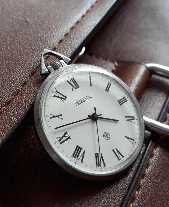 Vintage pocket watch Raketa Soviet pocket watch  … - image 6