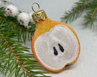 プレッツェルのクリスマスガラスオーナメント、吹きガラスのクリスマス