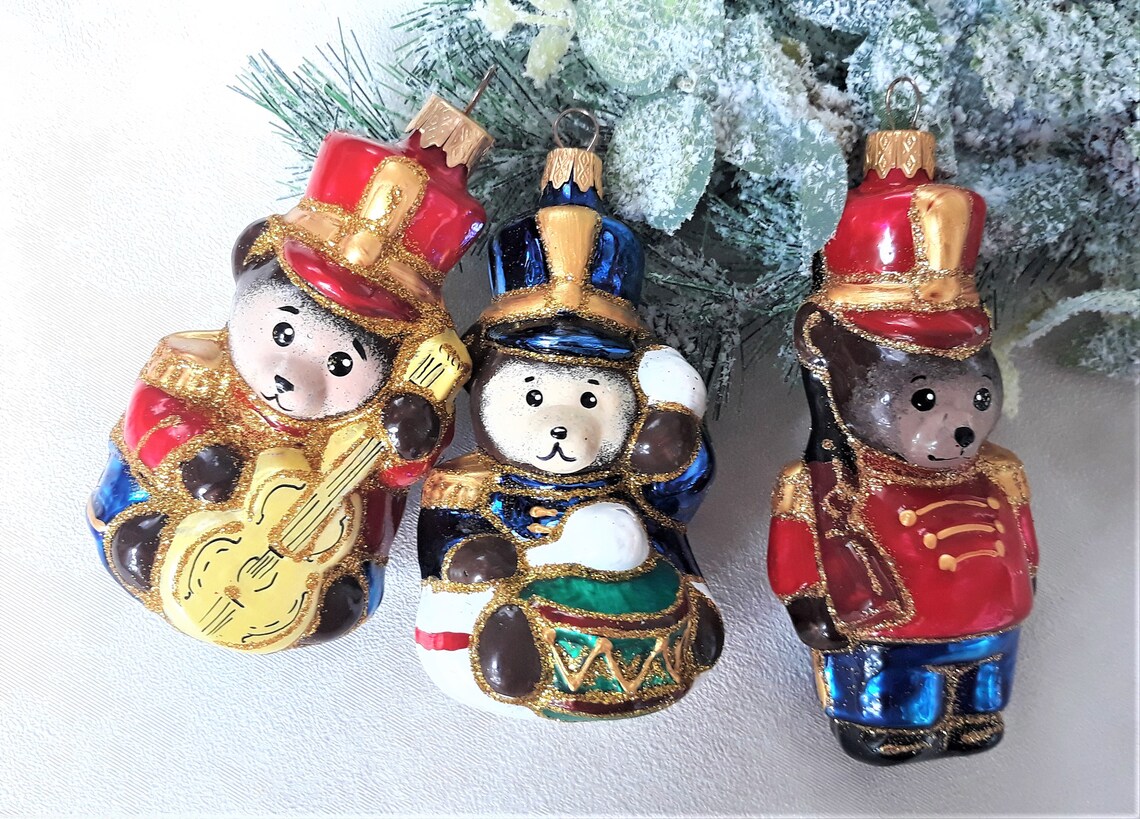 Animals set Glass Christmas Ornament Gift ideasChristmas Etsy