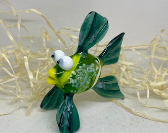 Ocean-Inspired Glass Fish Figurine - Aquatic Aquarium Decor, Decor 2026, Glass gift,Ornaments for aquarium, Gifts ideas 2025,Glass ornaments