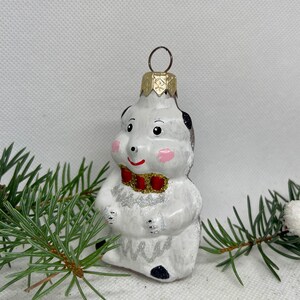 Waschbär Christbaumschmuck, Mundgeblasener Glasanhänger, handgefertigter Glasschmuck, XMAS 2025, Weihnachtsgeschenk