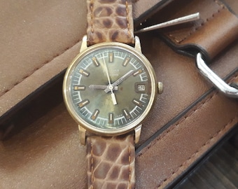 Vintage  Mechanical Watch for Men | Retro Wristwatch | Classic Leather Strap | Montre Homme | Manual Wind | Gift for Him